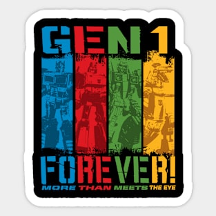 Transformers - GEN 1 FOREVER! Sticker